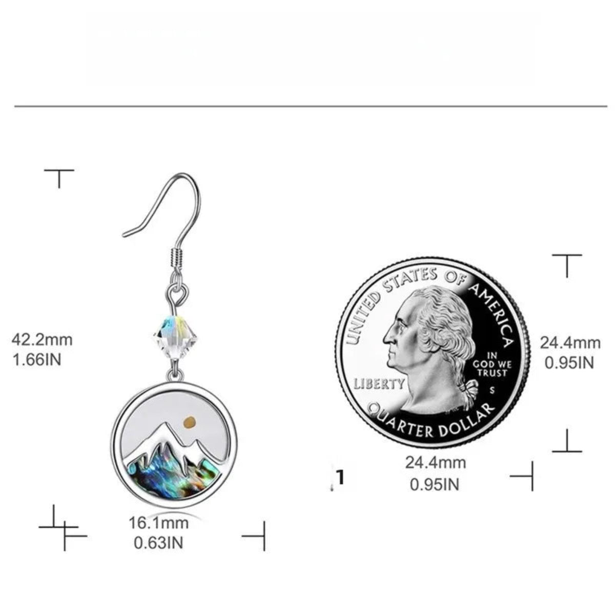 Mustard Seed Faith Earrings – “Faith Can Move Mountains” Dangle Earrings