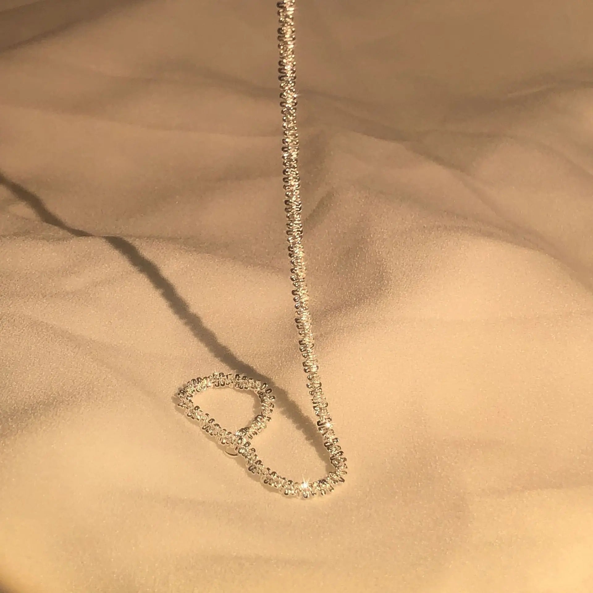 Lightweight 925 silver slim bracelet showing delicate chain texture