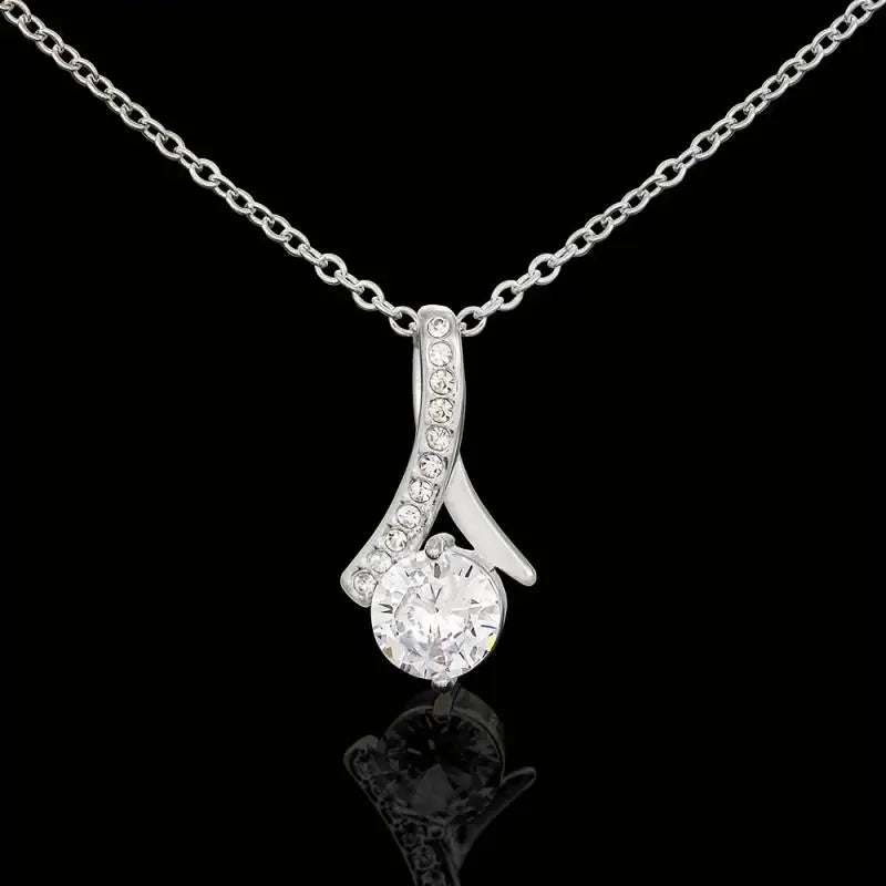 Diamond necklace with a black background